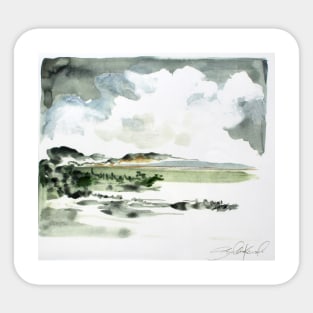 Watercolor Landscape Sticker